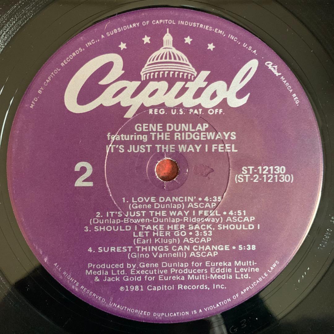 Gene Dunlap オリジナル米盤LP レアグルーヴ フリーソウル