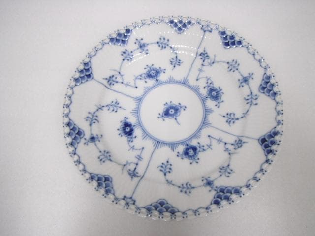 215/ロイヤルコペンハーゲン ブルーフルーテッド プレート 計2枚セット