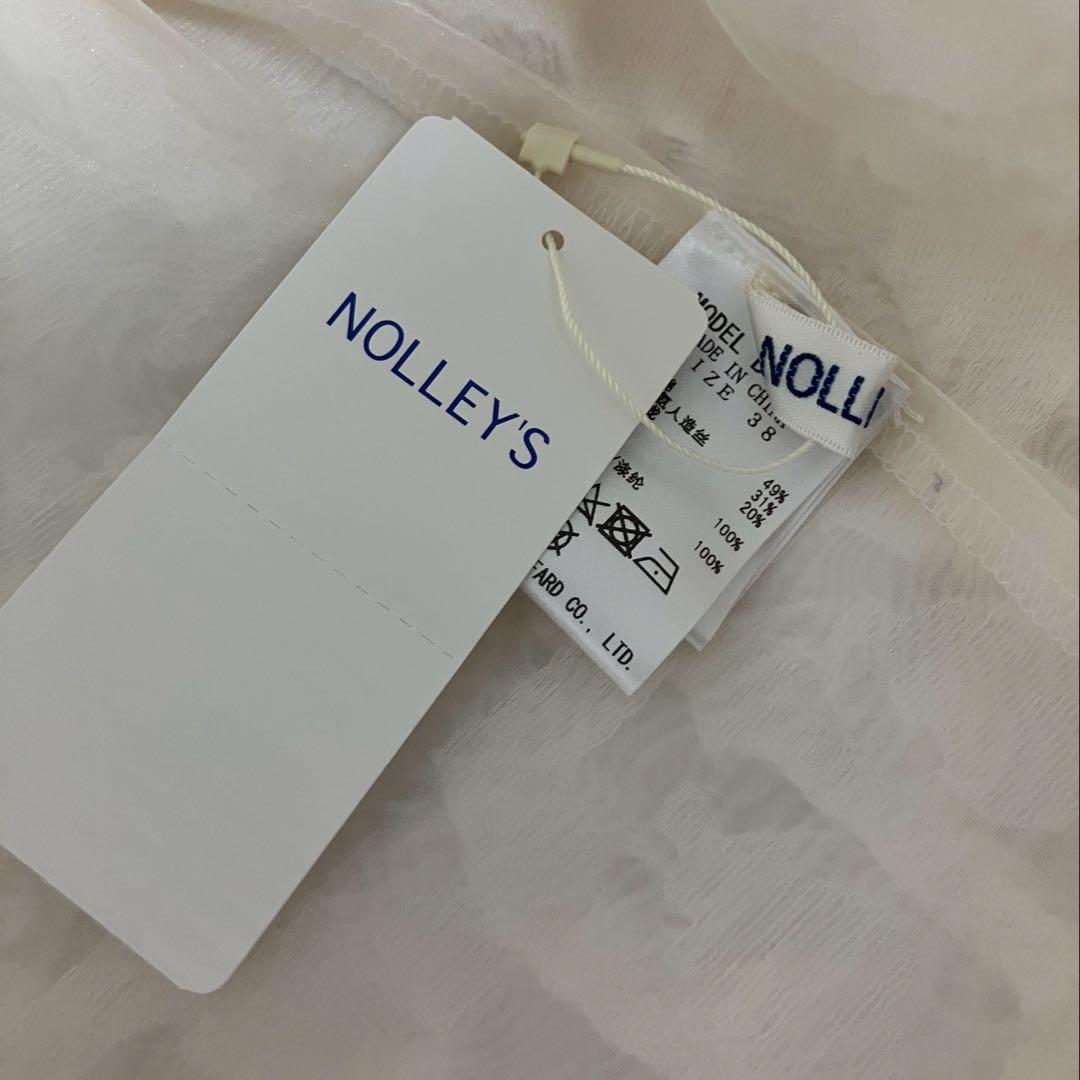 NOLLEY'S フリンジクルーネックシャツジャケット　38