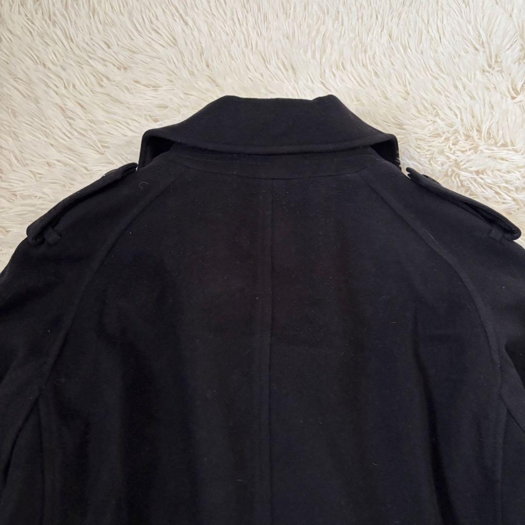 BURBERRY バーバリーロンドン カシミヤ混 トレンチコート L〜XL 黒