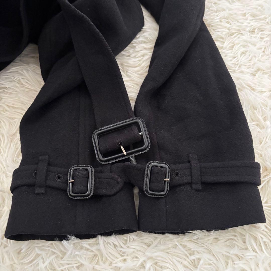 BURBERRY バーバリーロンドン カシミヤ混 トレンチコート L〜XL 黒
