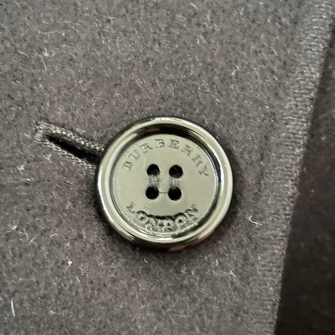 BURBERRY バーバリーロンドン カシミヤ混 トレンチコート L〜XL 黒