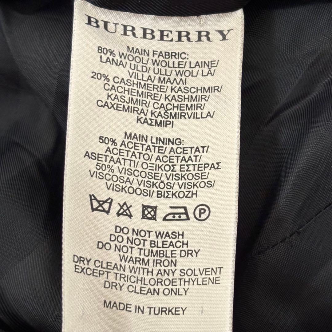 BURBERRY バーバリーロンドン カシミヤ混 トレンチコート L〜XL 黒