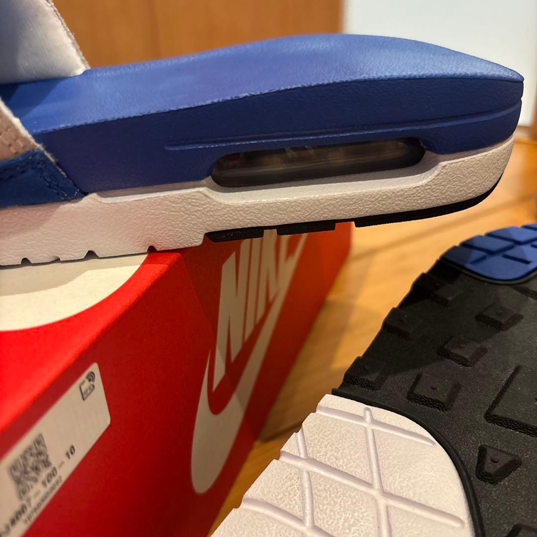 NIKE AIR MAX 1 SLIDE 28cm ホワイト/ロイヤルブルー