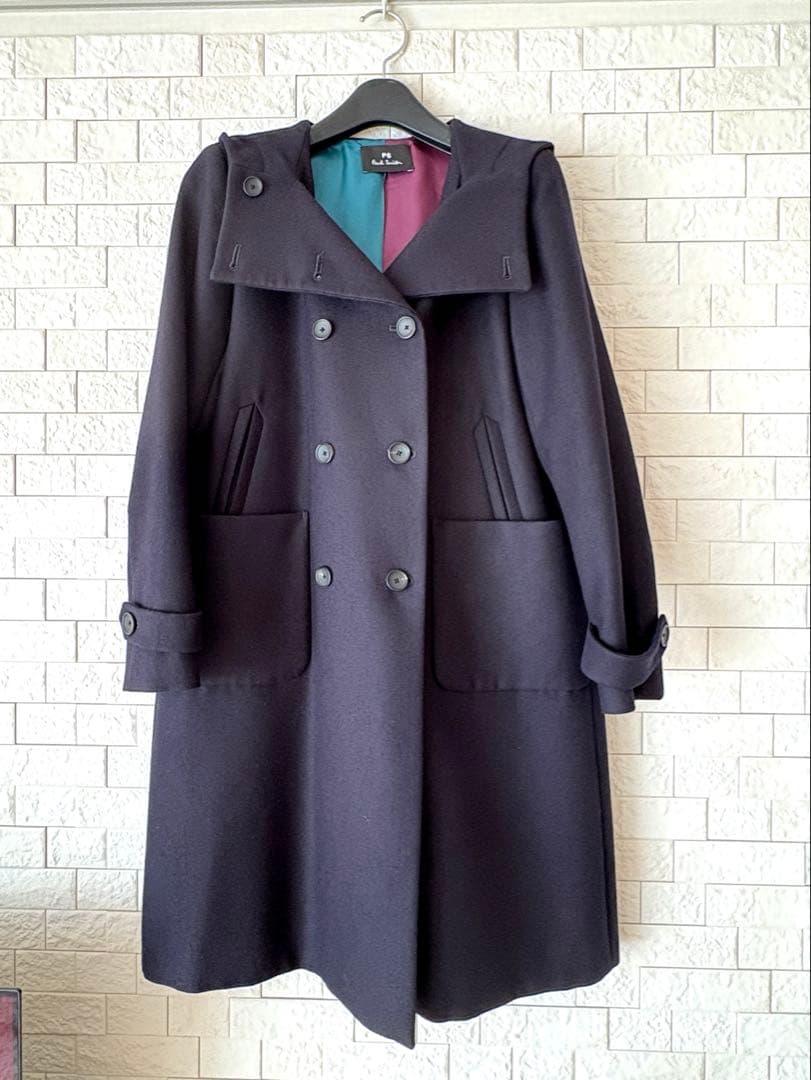 美品！ポールスミス⭐︎フード付き ウールコート