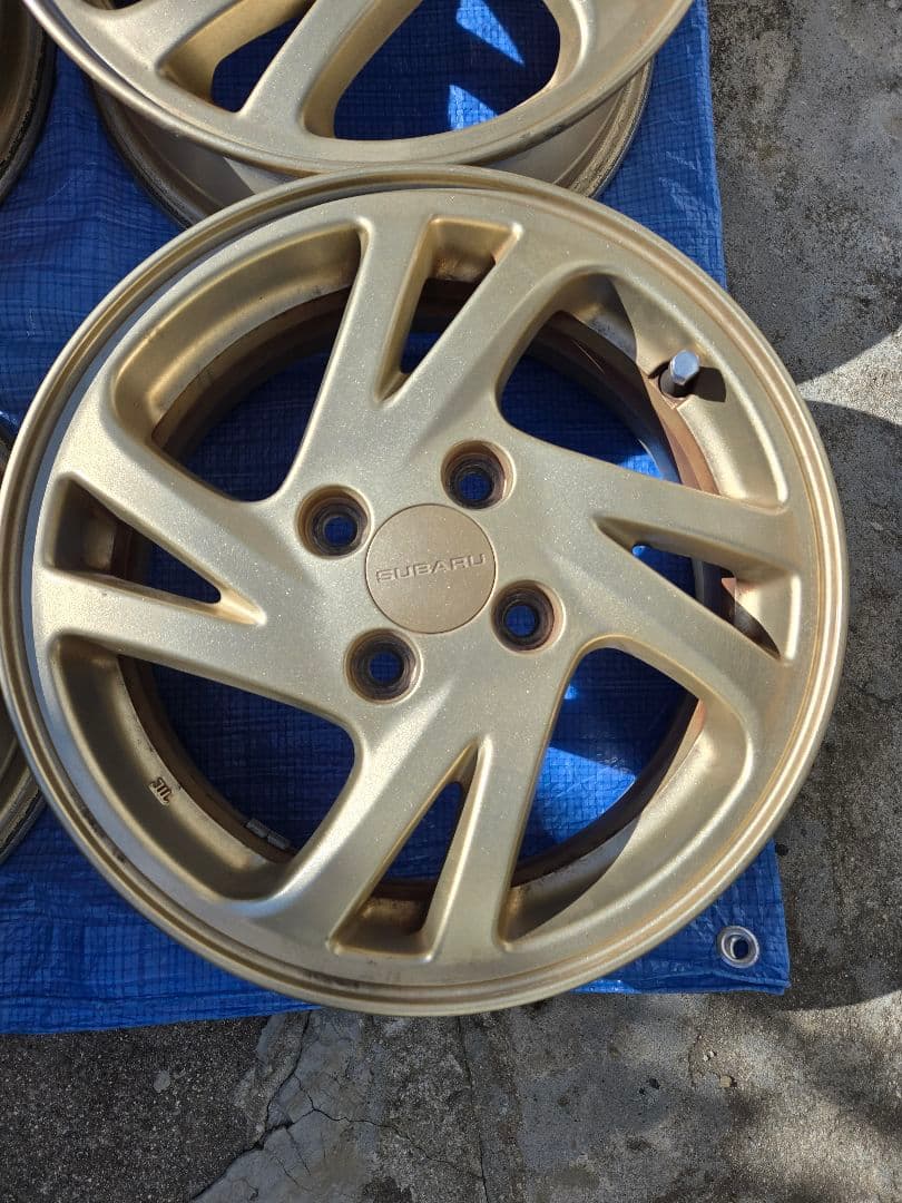 スバル　プレオ純正ホイール　14インチ 5J 4穴 4本 PCD100 +45