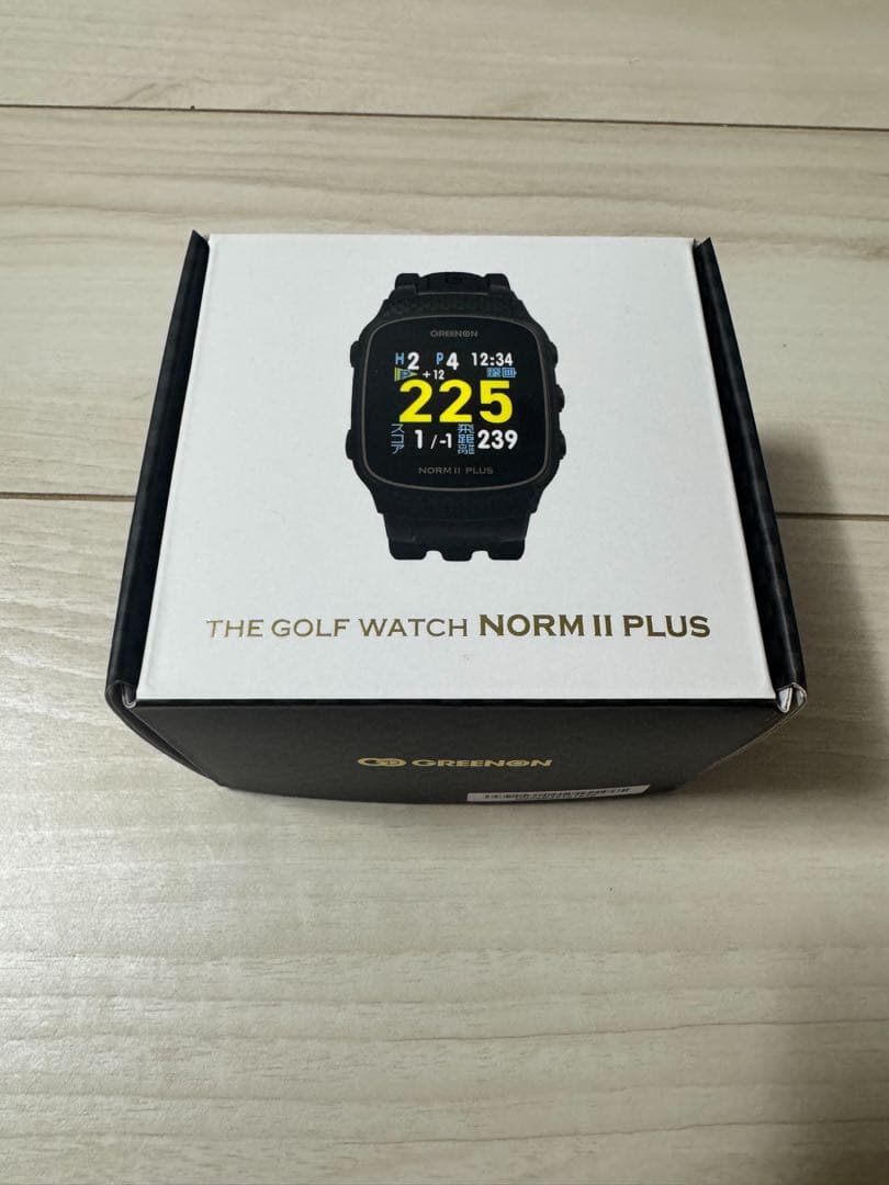 【美品】2ラウンドのみ使用 GREENONゴルフウォッチNORM II PLUS