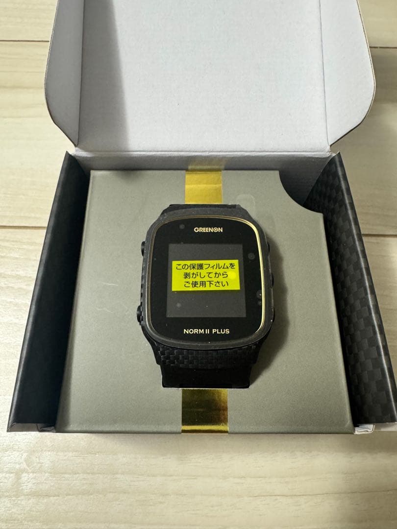 【美品】2ラウンドのみ使用 GREENONゴルフウォッチNORM II PLUS