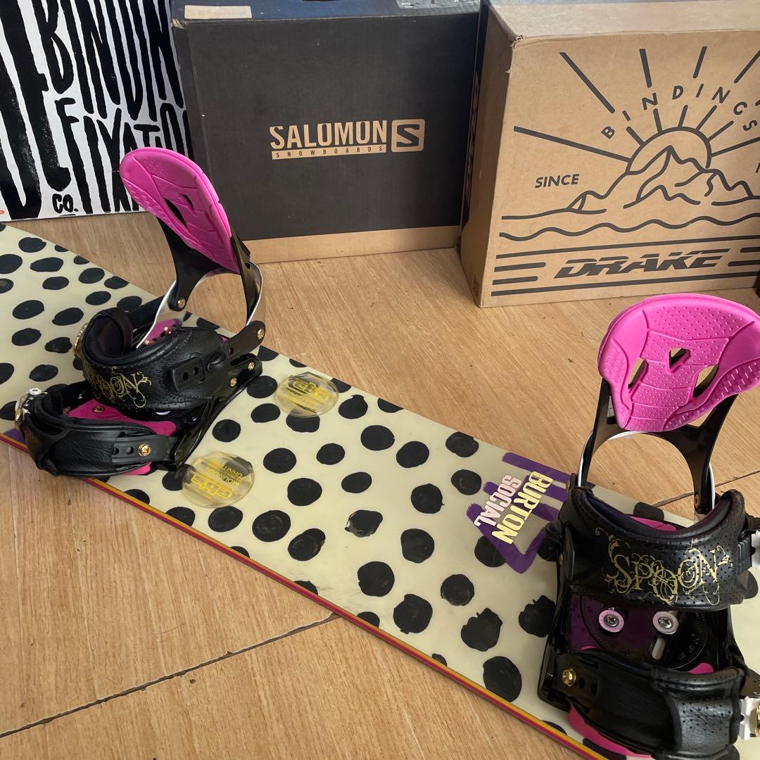 BURTON×SPOON　バートン　スプーンバインディング付　スノーボードセット