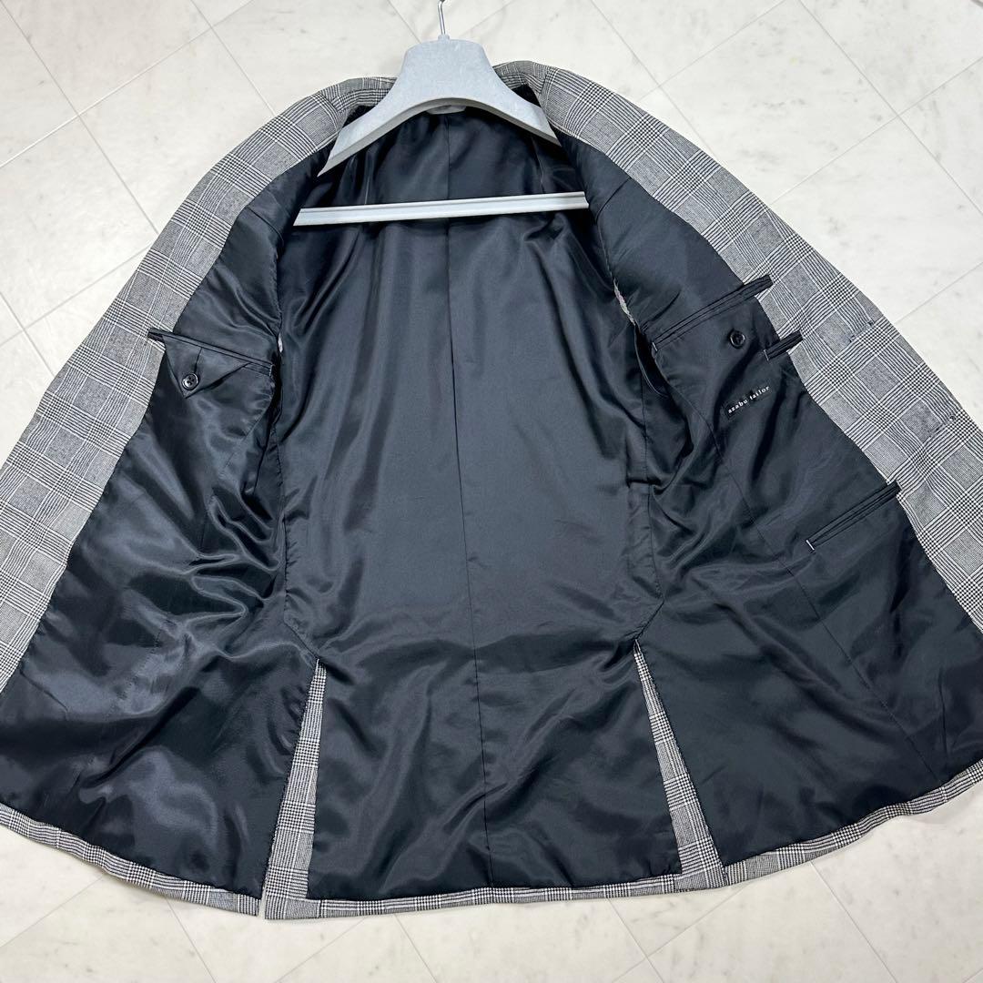 〈美品〉azabu tailor 麻布テーラー【S】3ピース セットアップスーツ