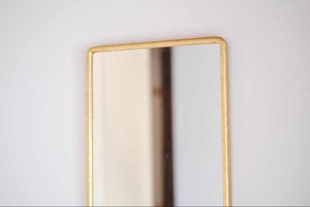 鏡 l ミラー l 吉川和人 l 四角小(丸かど金箔重貼)