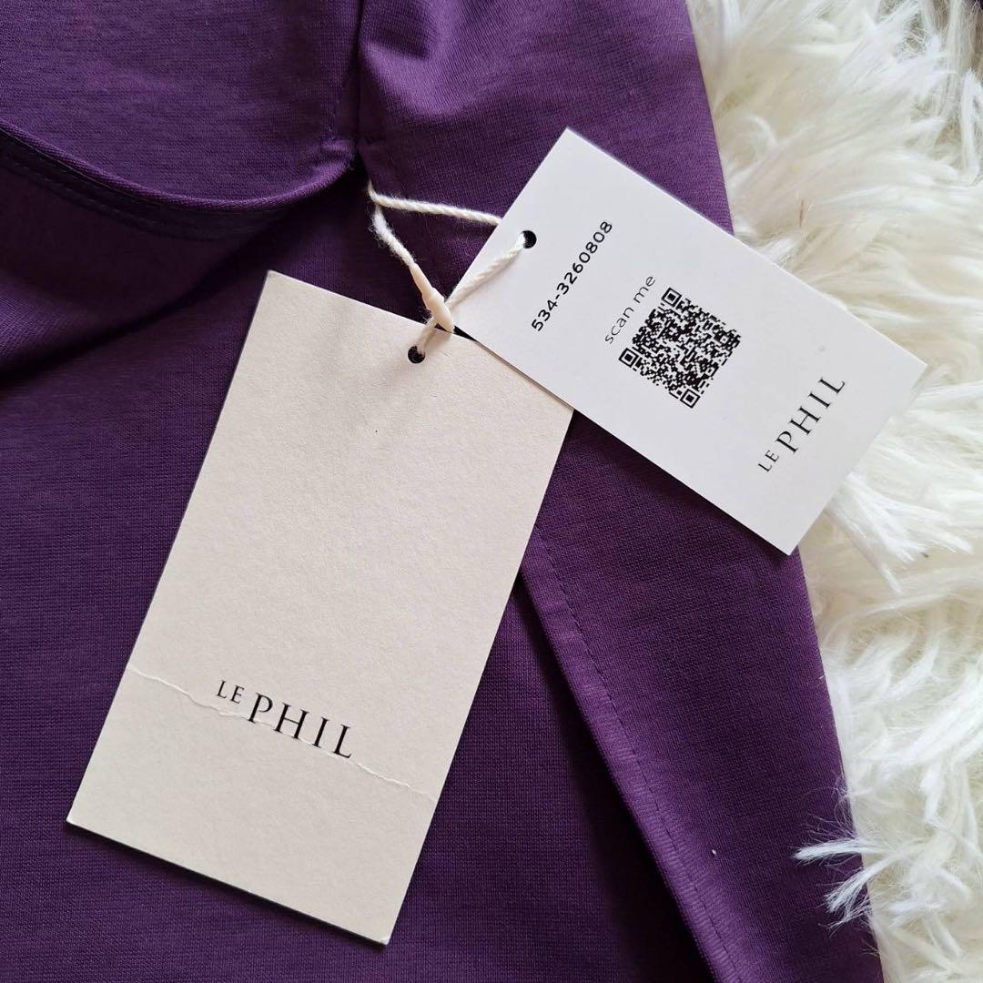 未使用タグ付✨ルフィル ハイストレッチポンチジャージートップス パープル