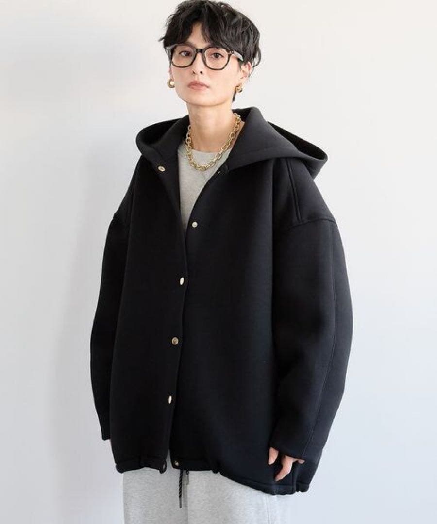 バンヤードストーム　ダンボールフーディーブルゾン　ブラック