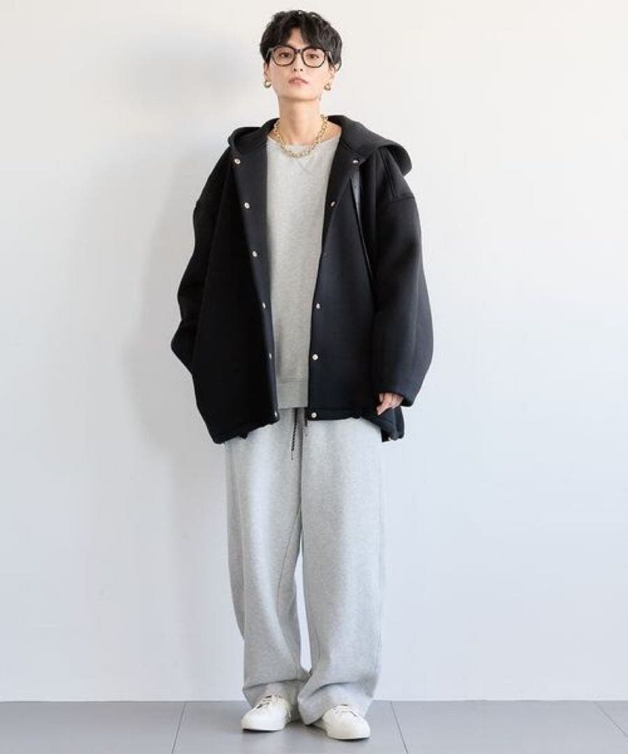 バンヤードストーム　ダンボールフーディーブルゾン　ブラック