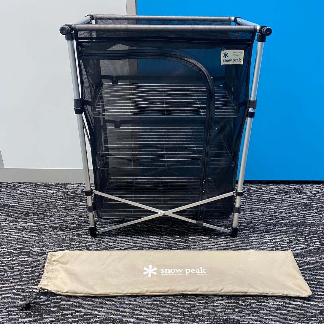 廃盤品 スノーピークメッシュラックスタンド ネットラックスタンド