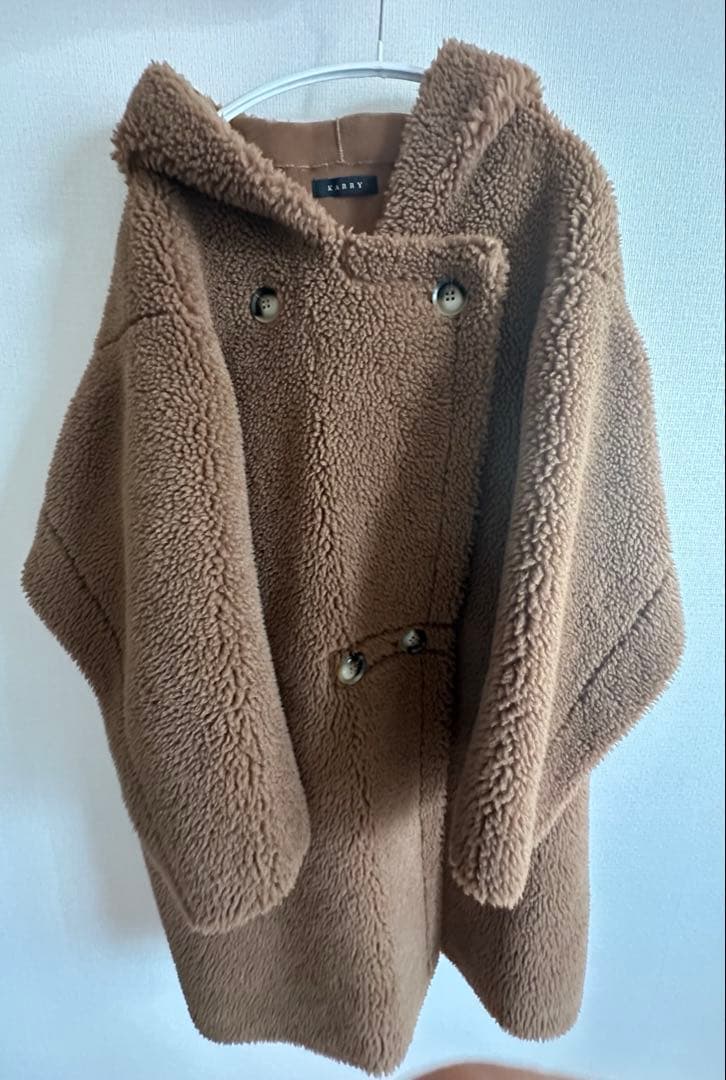 karry long boa coat brown ロングボアコート ブラウン