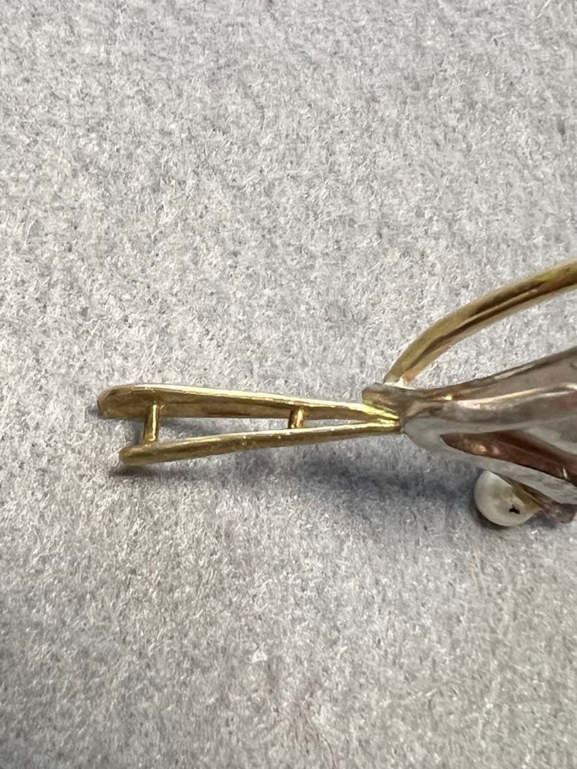 手作り一点物ペンダントトップ K18. シルバー.アメジスト エメラルド.パール