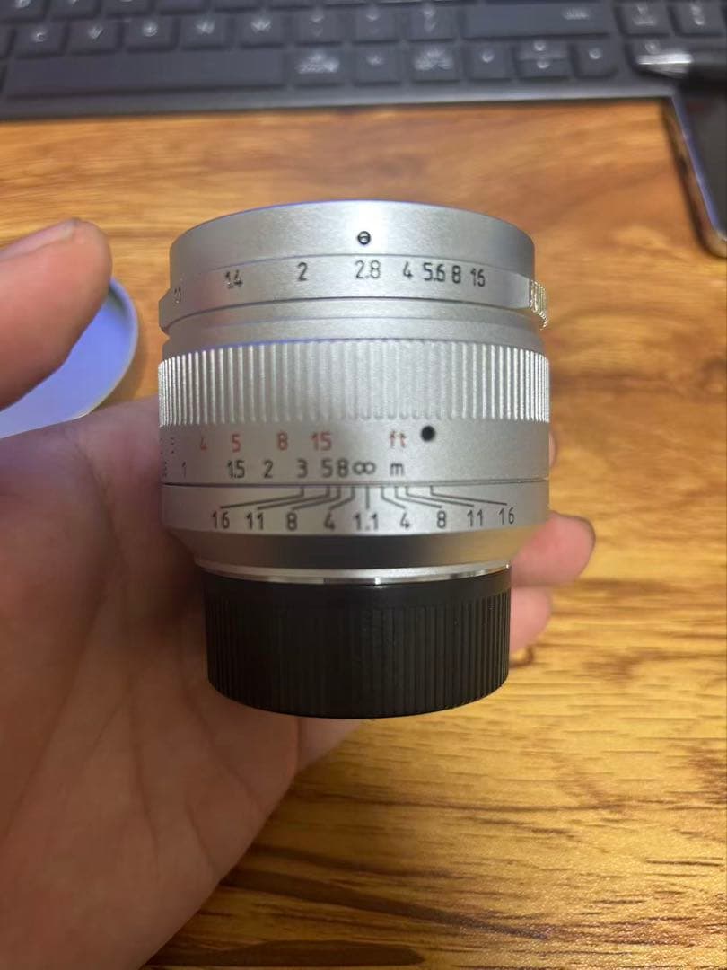 稀少银色 【美品】7Artisans 50mm F1.1 ライカMマウント