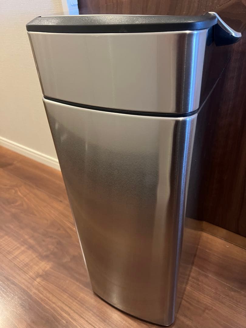 シルバー ステンレス ごみ箱 蓋付き　幅40cm