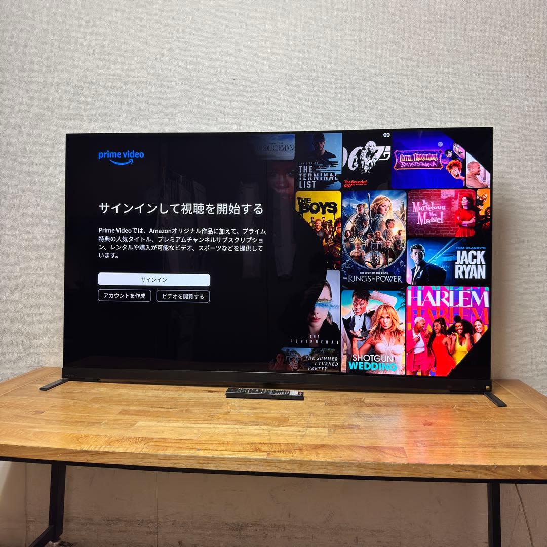 TOSHIBA 65V型 4K 有機EL テレビ REGZA 65X9900M