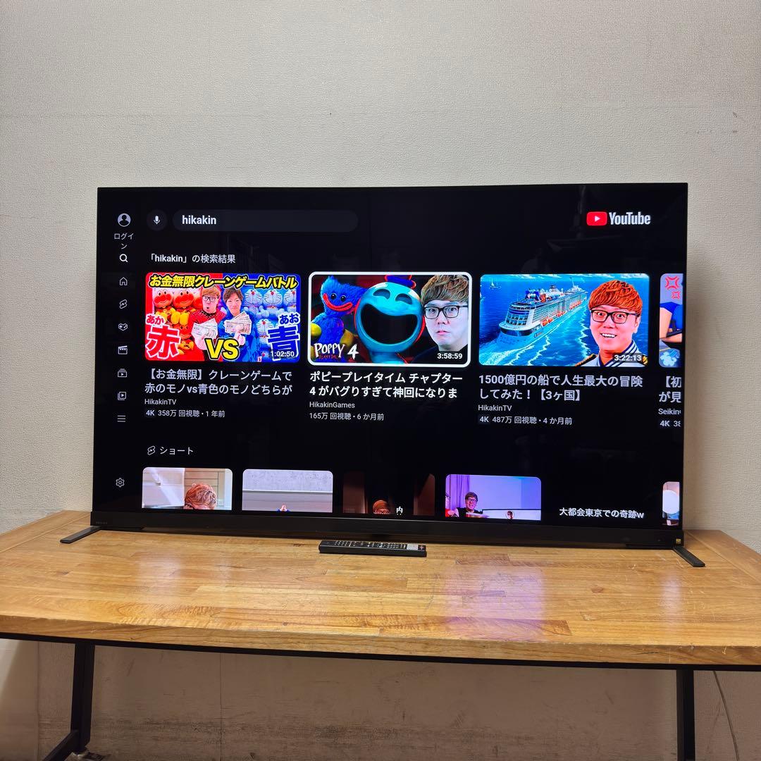 TOSHIBA 65V型 4K 有機EL テレビ REGZA 65X9900M