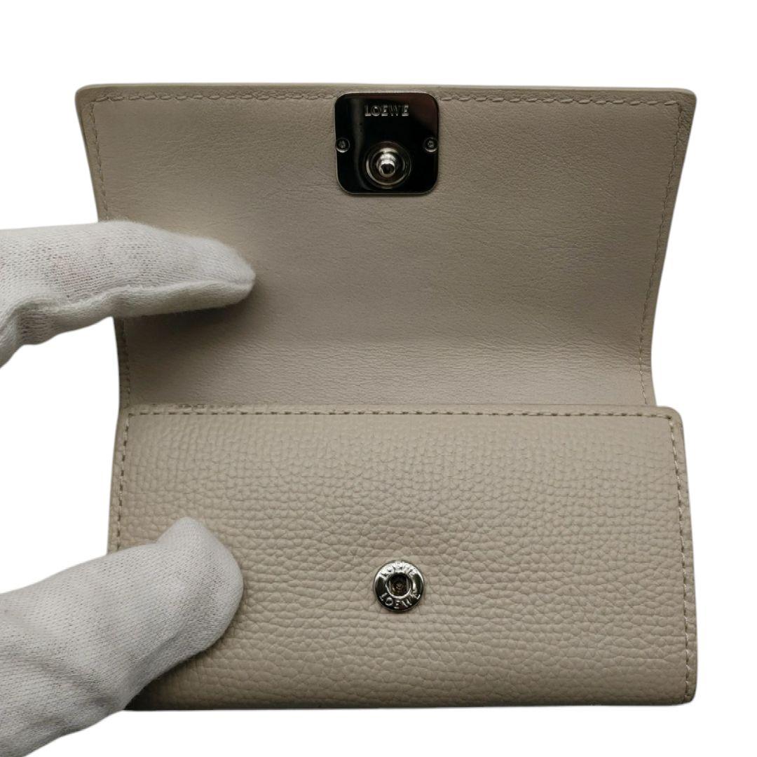 ロエベ　6連キーケース　アナグラム　ライトゴースト　ベージュ