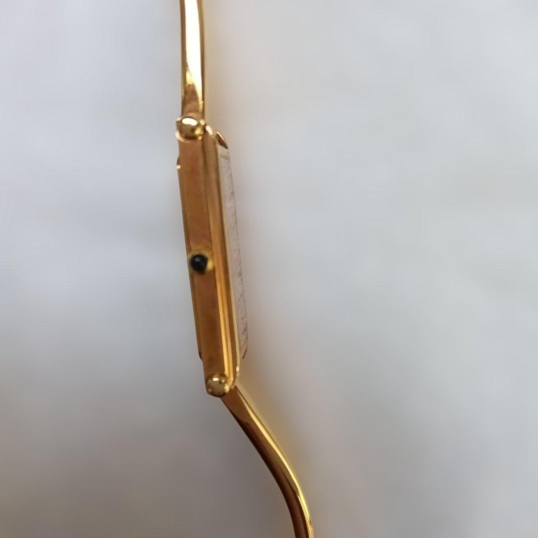 美品 グッチ 腕時計 バングルウォッチ1500L ゴールド 1Pダイヤ文字盤