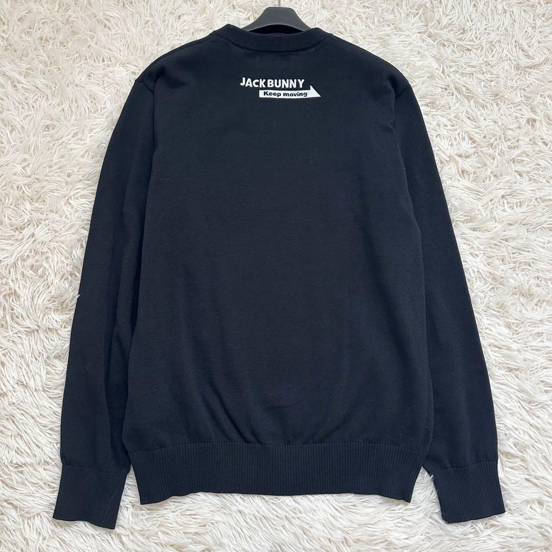 2023✨️ジャックバニー 大きいサイズ XL ロゴ ニットセーター 黒