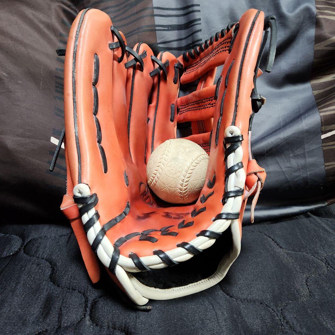 ★SSK オーダー軟式グローブ ※左投げ外野手 軟式、草野球に！状態良！