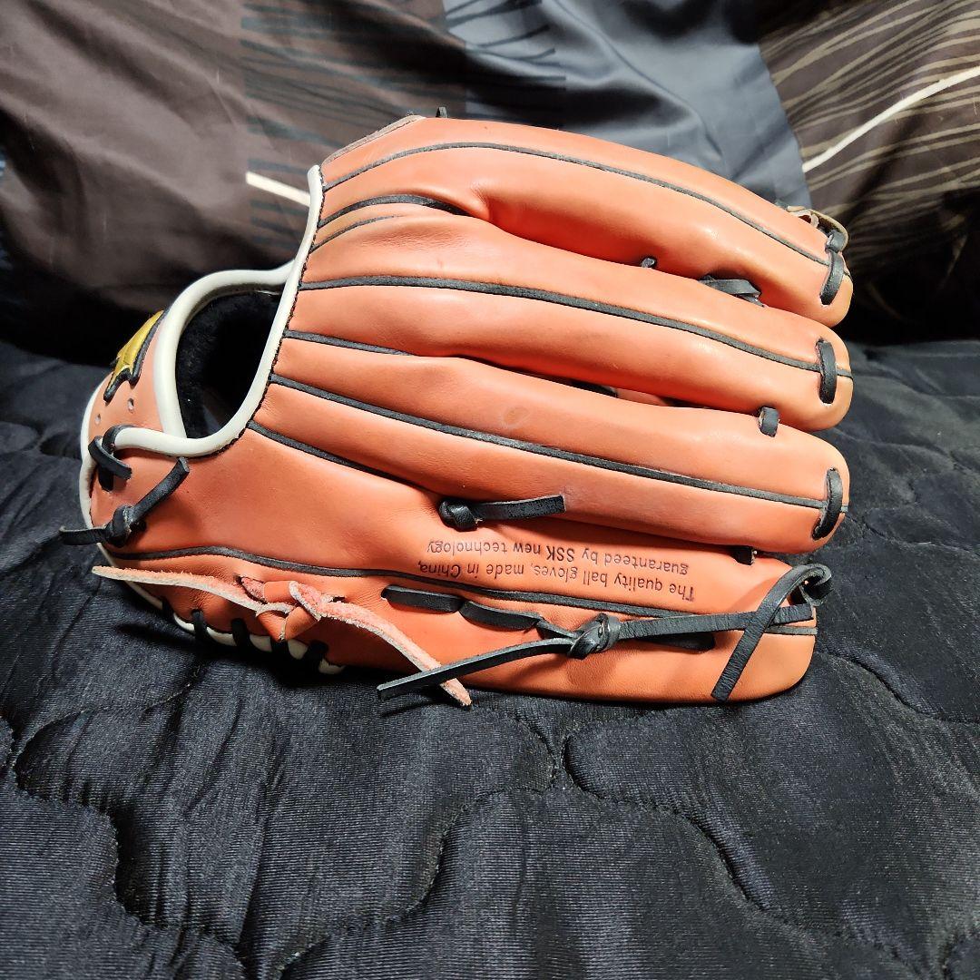 ★SSK オーダー軟式グローブ ※左投げ外野手 軟式、草野球に！状態良！