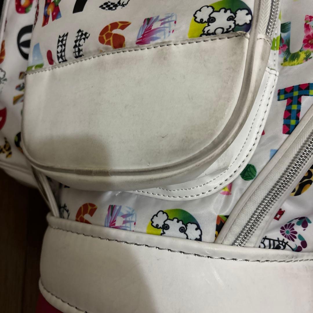 値下げ交渉可 カラフルスポーツロゴ ゴルフキャディバッグ