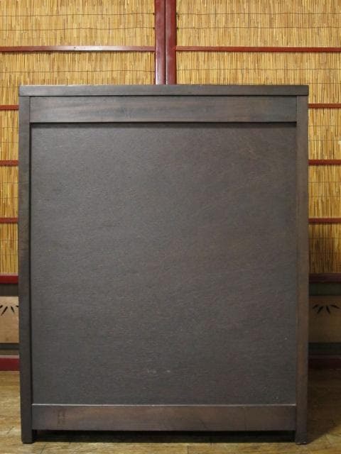 長野県 伝統工芸品 軽井沢彫り 桜 彫刻 4杯抽斗 時代箪笥/整理箪笥/チェスト