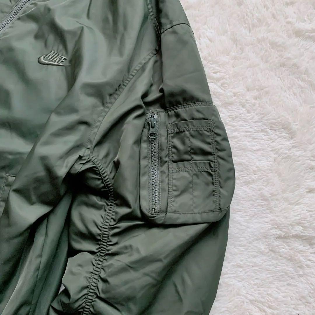 【美品】希少NIKE MA 1 ボンバージャケットL オリーブ　リバーシブル