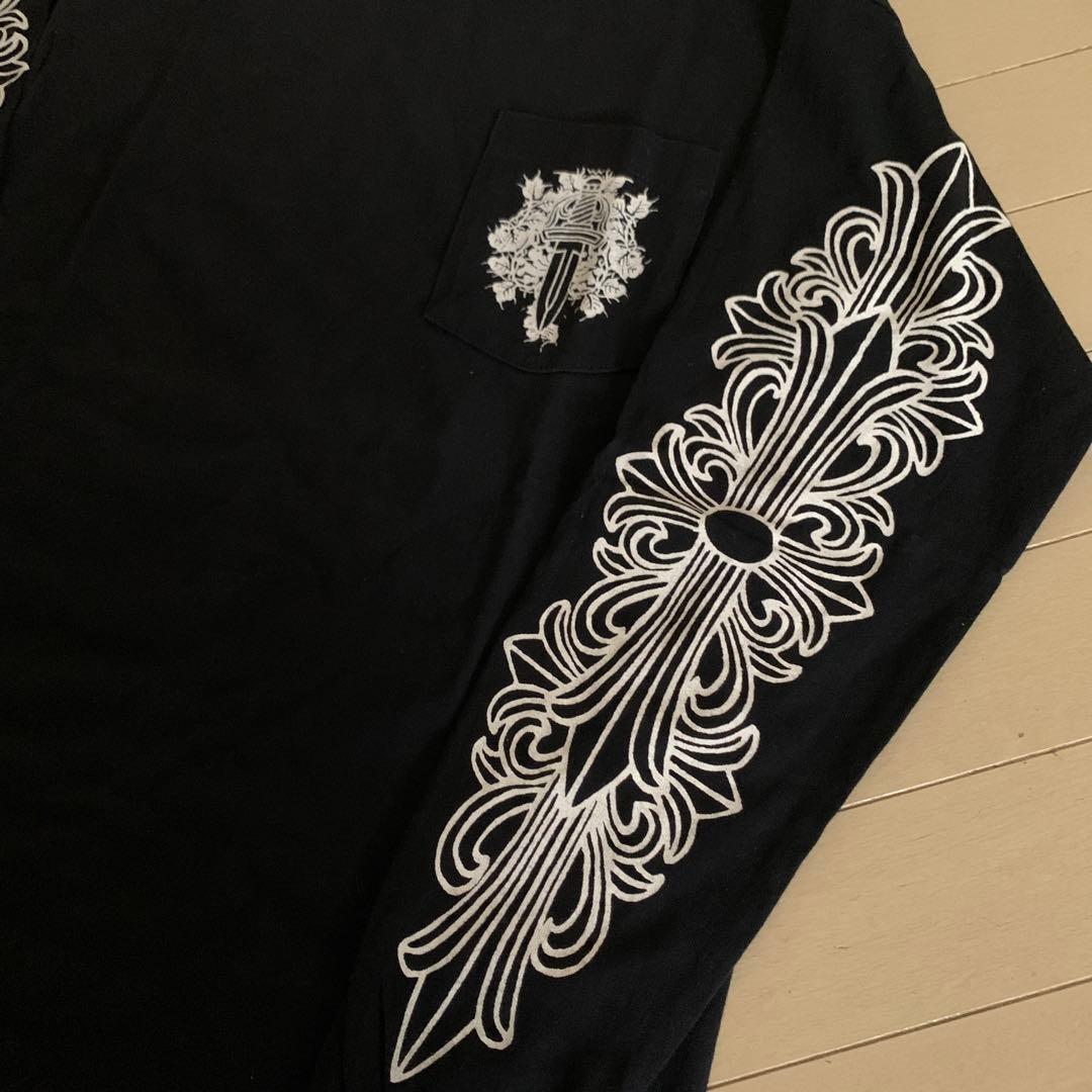 美品 CHROME HEARTS クロムハーツ ロンtシャツ アメリカ製