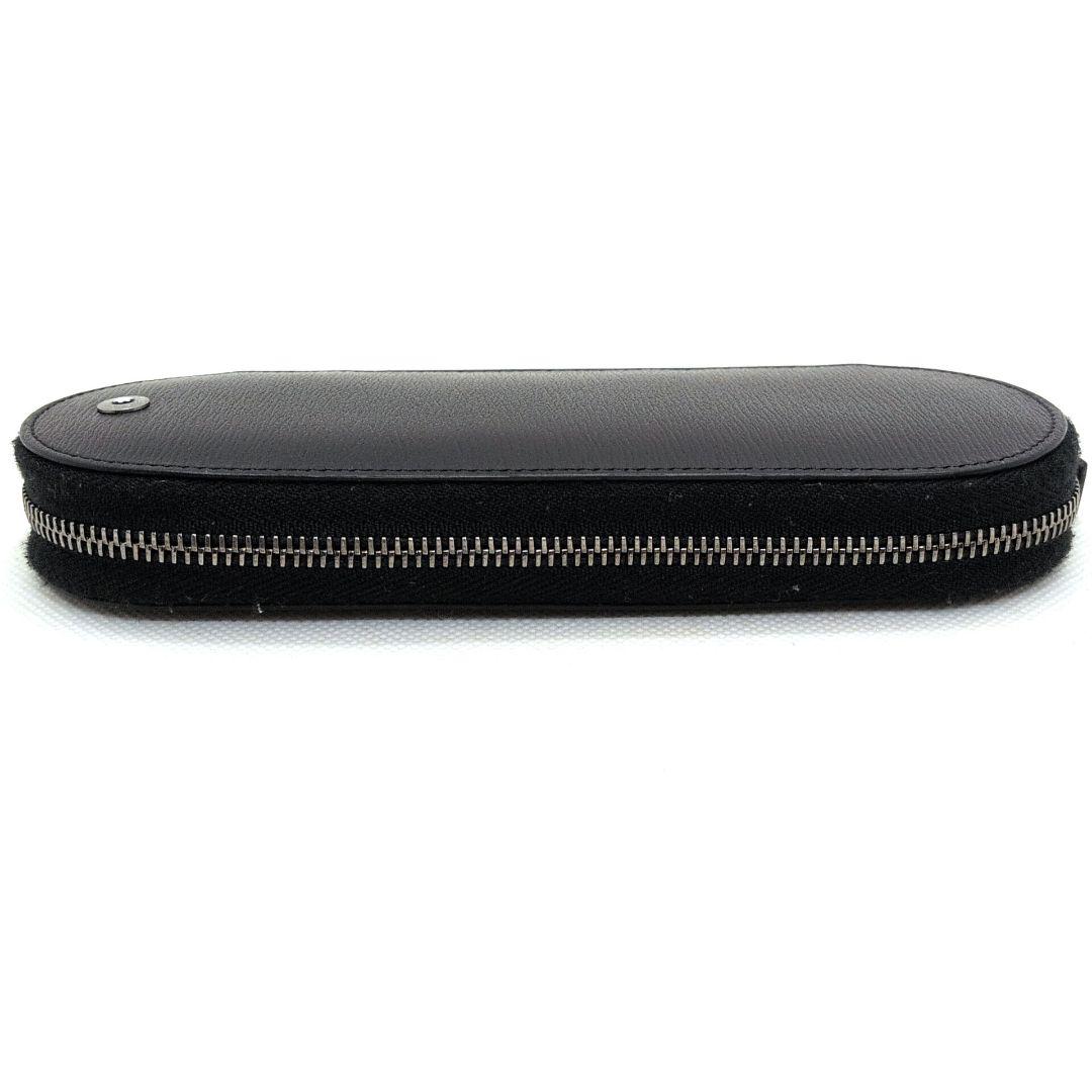 【美品】モンブラン　マイスターシュティック　ペンケース　ラウンドジップ　レザー
