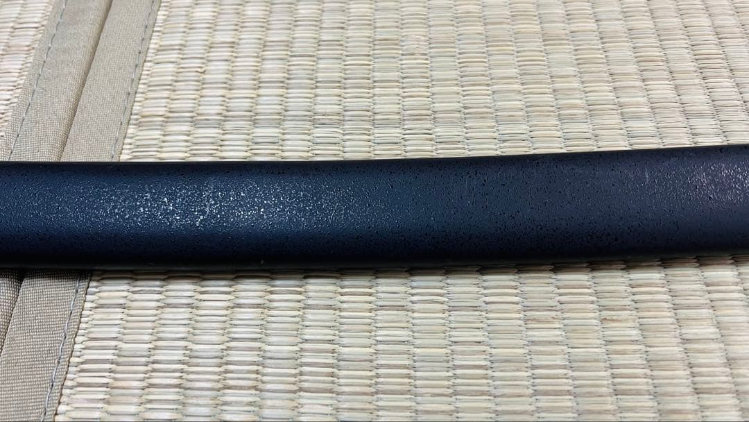 模造刀 太刀 漆黒刀 山本勘助太刀拵え 左文字 石目鞘 龍目貫 251020-1