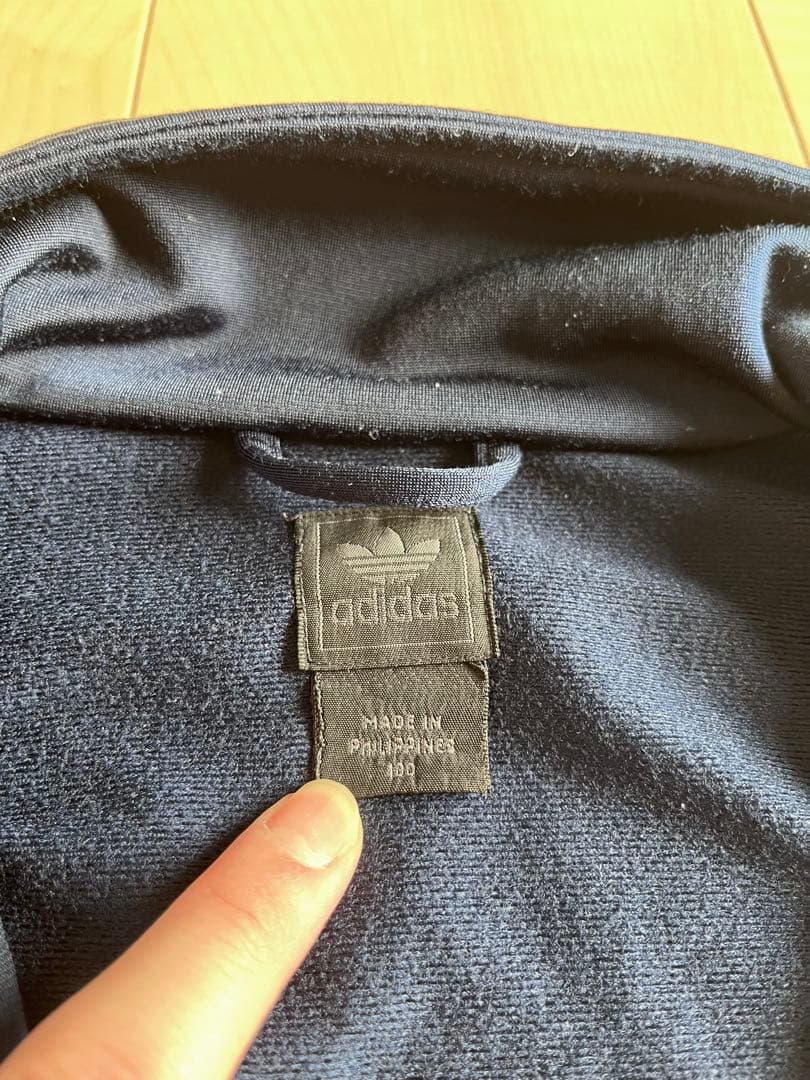 【美品】00s adidas ファイヤーバード トラックジャケット ネイビー L