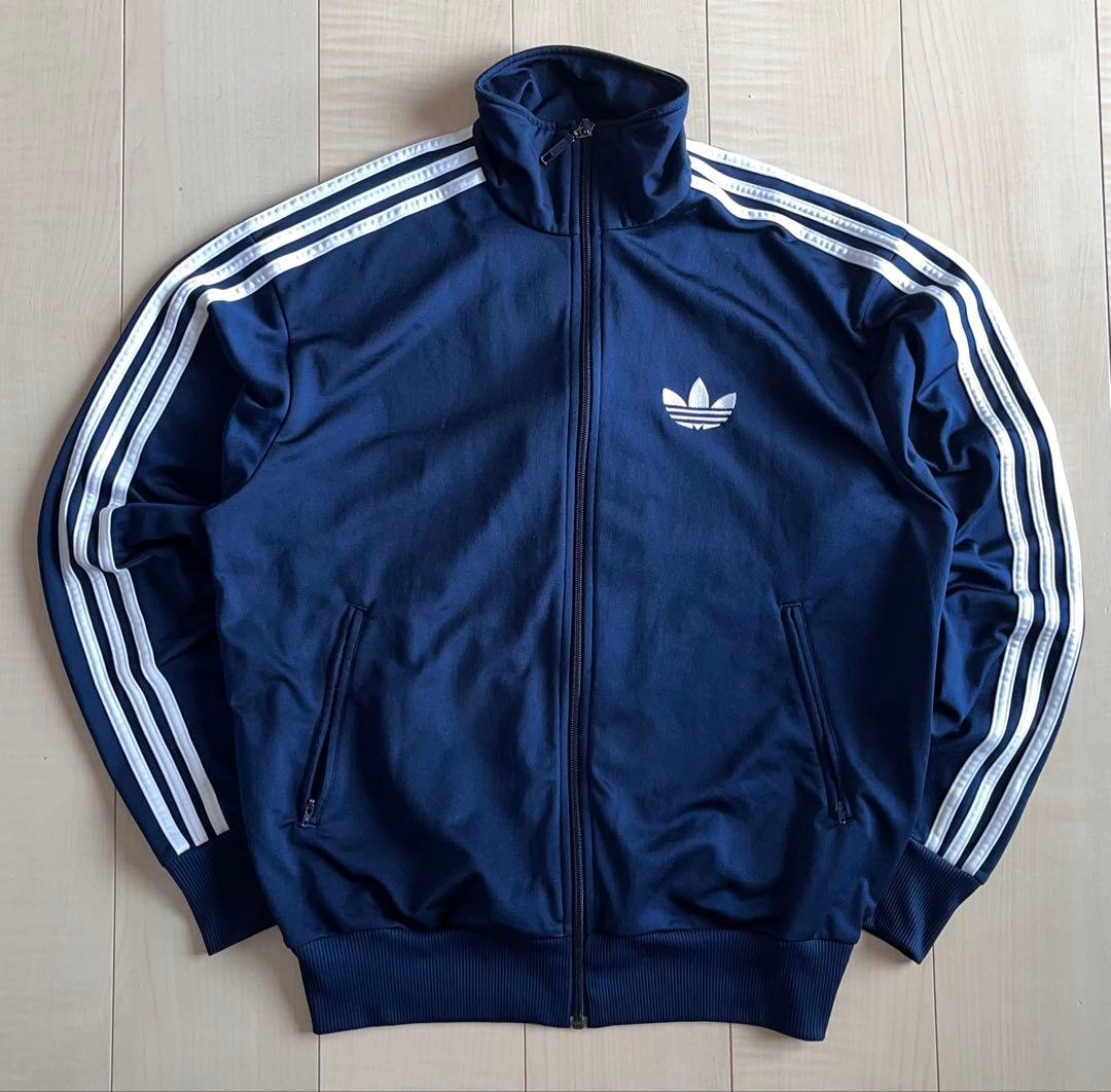 【美品】00s adidas ファイヤーバード トラックジャケット ネイビー L