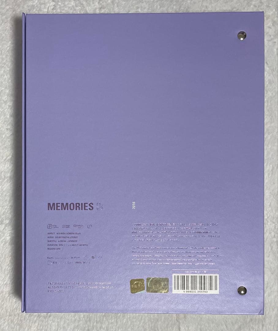 BTS MEMORIES DVD 2016 2018-2021 日本語字幕付