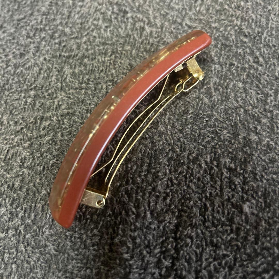 正規品未使用【ルイヴィトン】バレッタ オレンジ ブラウン