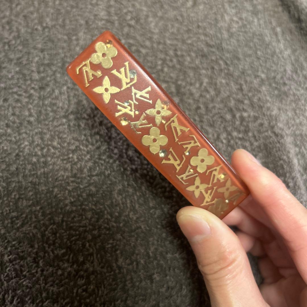 正規品未使用【ルイヴィトン】バレッタ オレンジ ブラウン