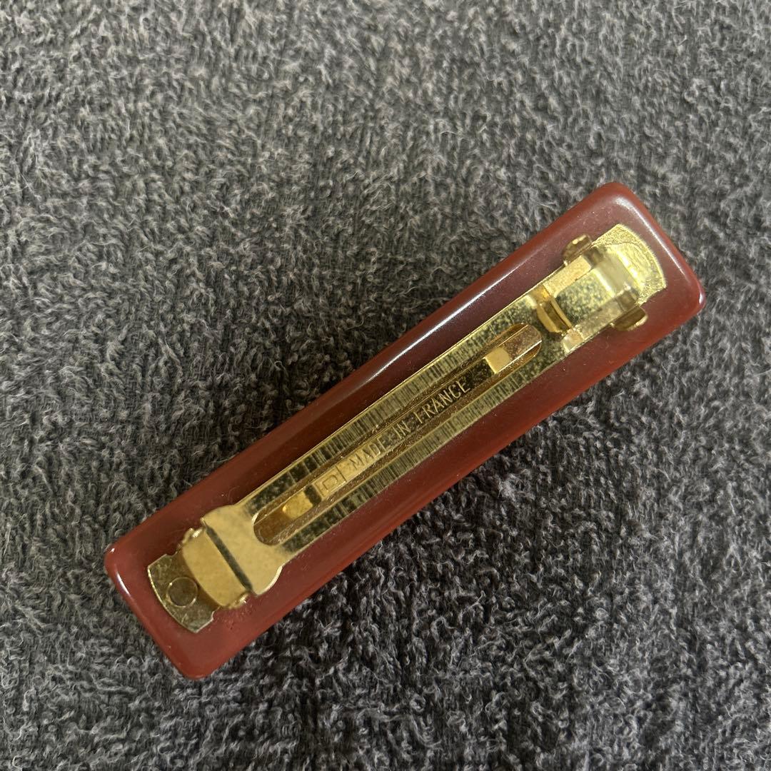 正規品未使用【ルイヴィトン】バレッタ オレンジ ブラウン