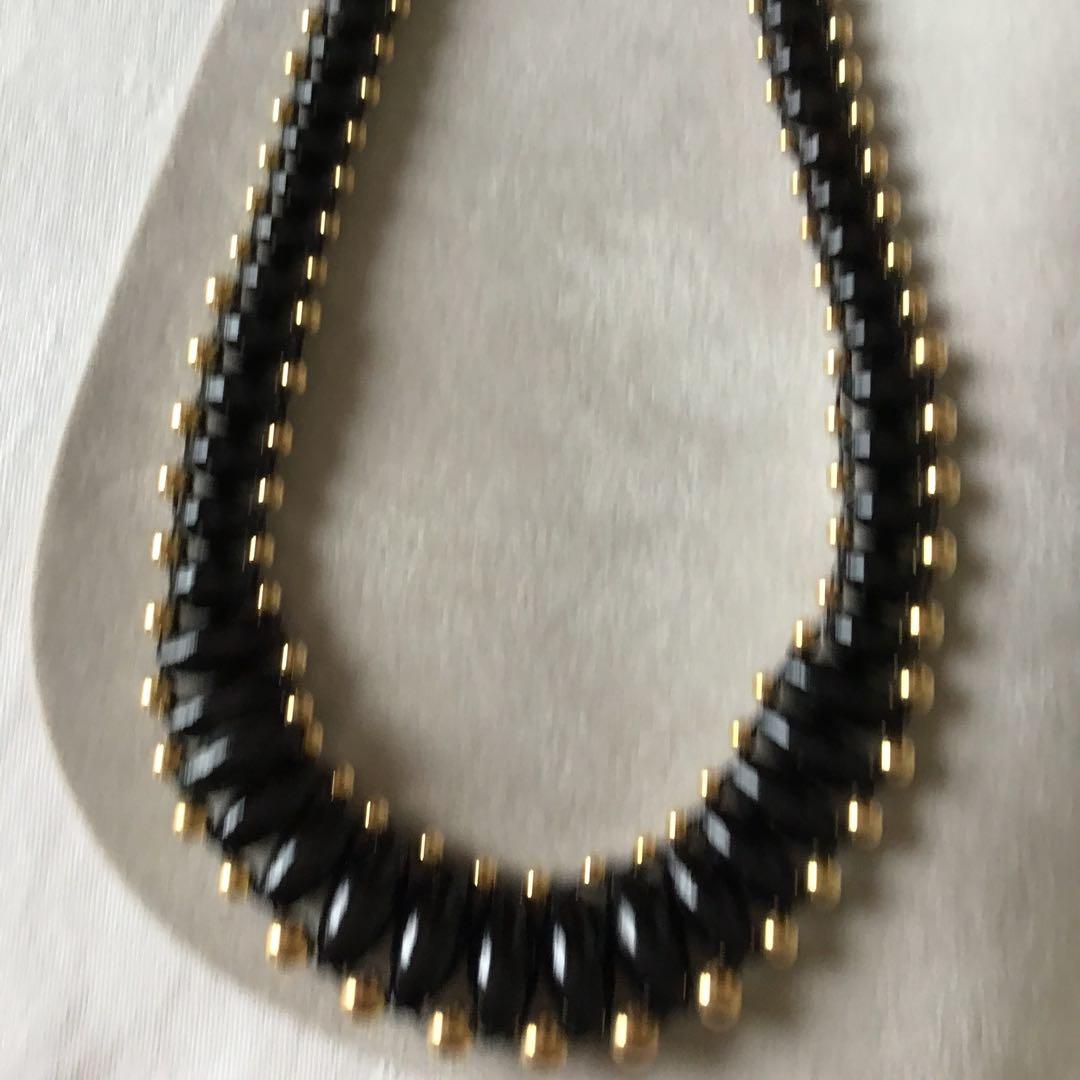 ブラック珊瑚　14kサンゴネックレスー12