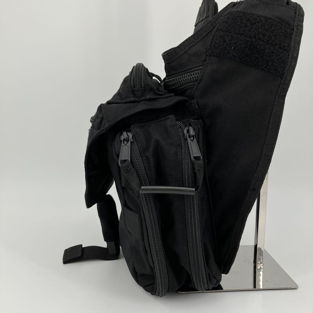 【美品】ファイブイレブンタクティカル プッシュパック 6L ショルダーバッグ 黒