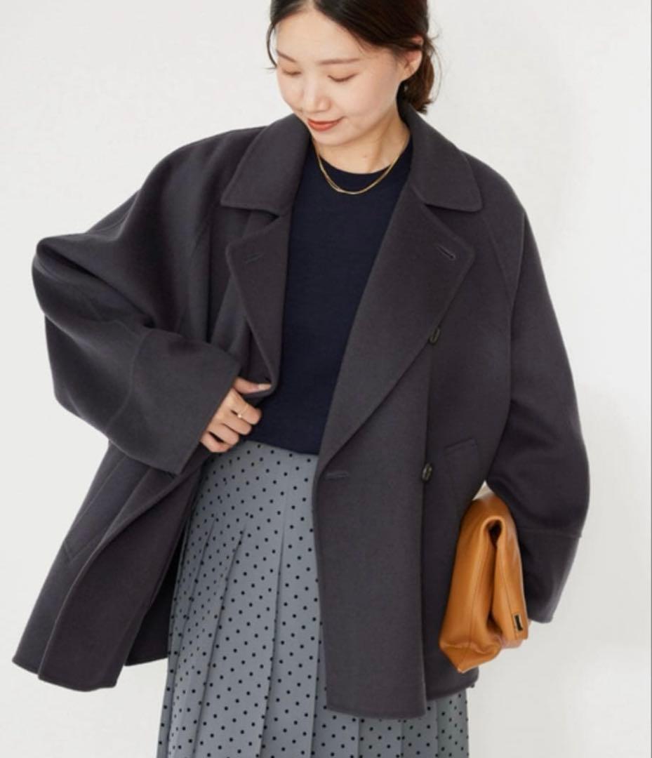 ☆roko☆スーパー160ダブルフェイスショートコート38サイズ