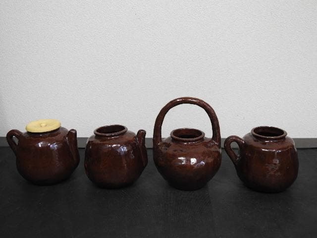 一閑張四滴茶器　淡々斎　共箱　MA570