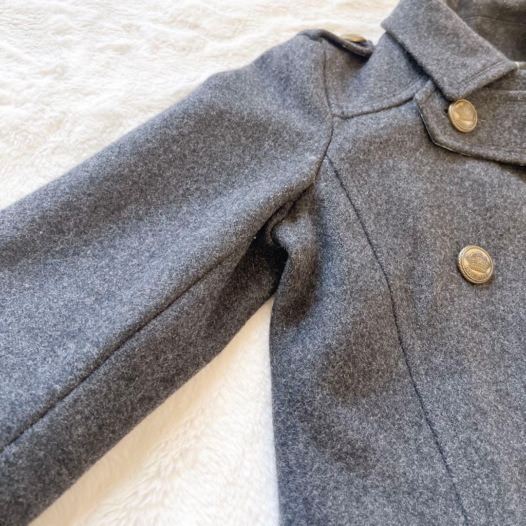 美品★バーバリーブルーレーベル　Pコート　金ボタン　ナポレオンコート　38