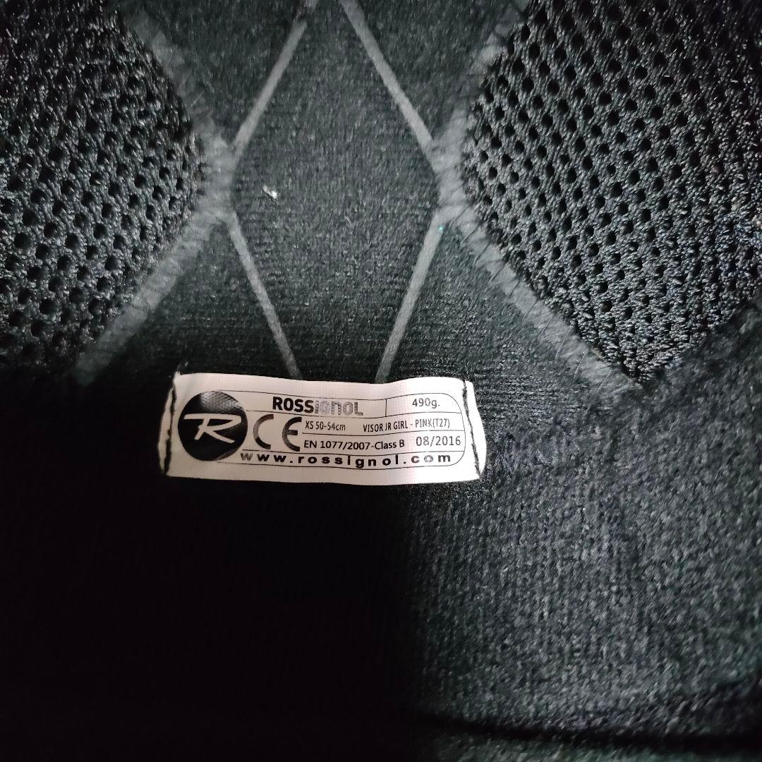 美品 ROSSIGNOL ロシニョール スノーヘルメット ジュニア ピンク