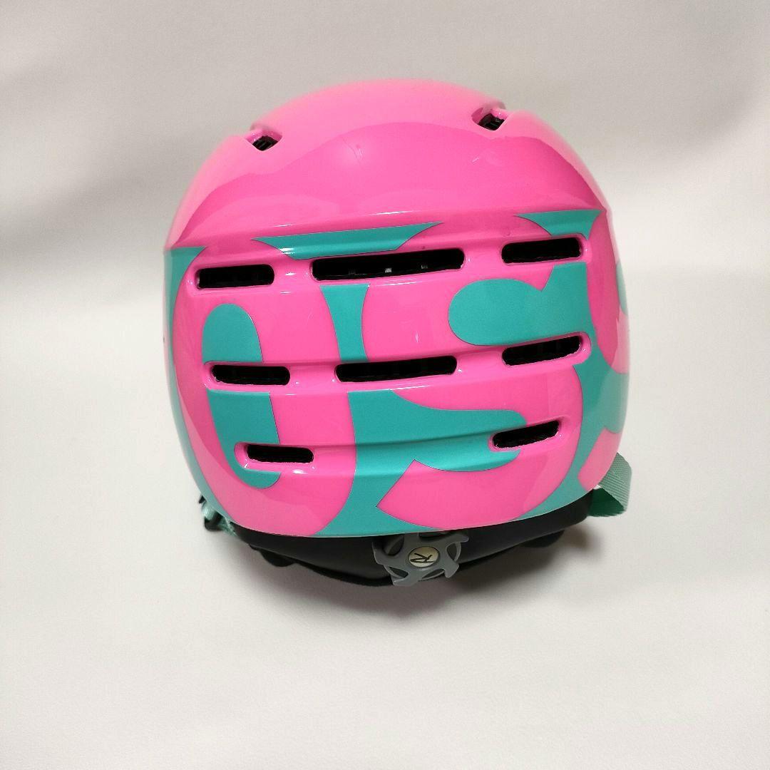 美品 ROSSIGNOL ロシニョール スノーヘルメット ジュニア ピンク