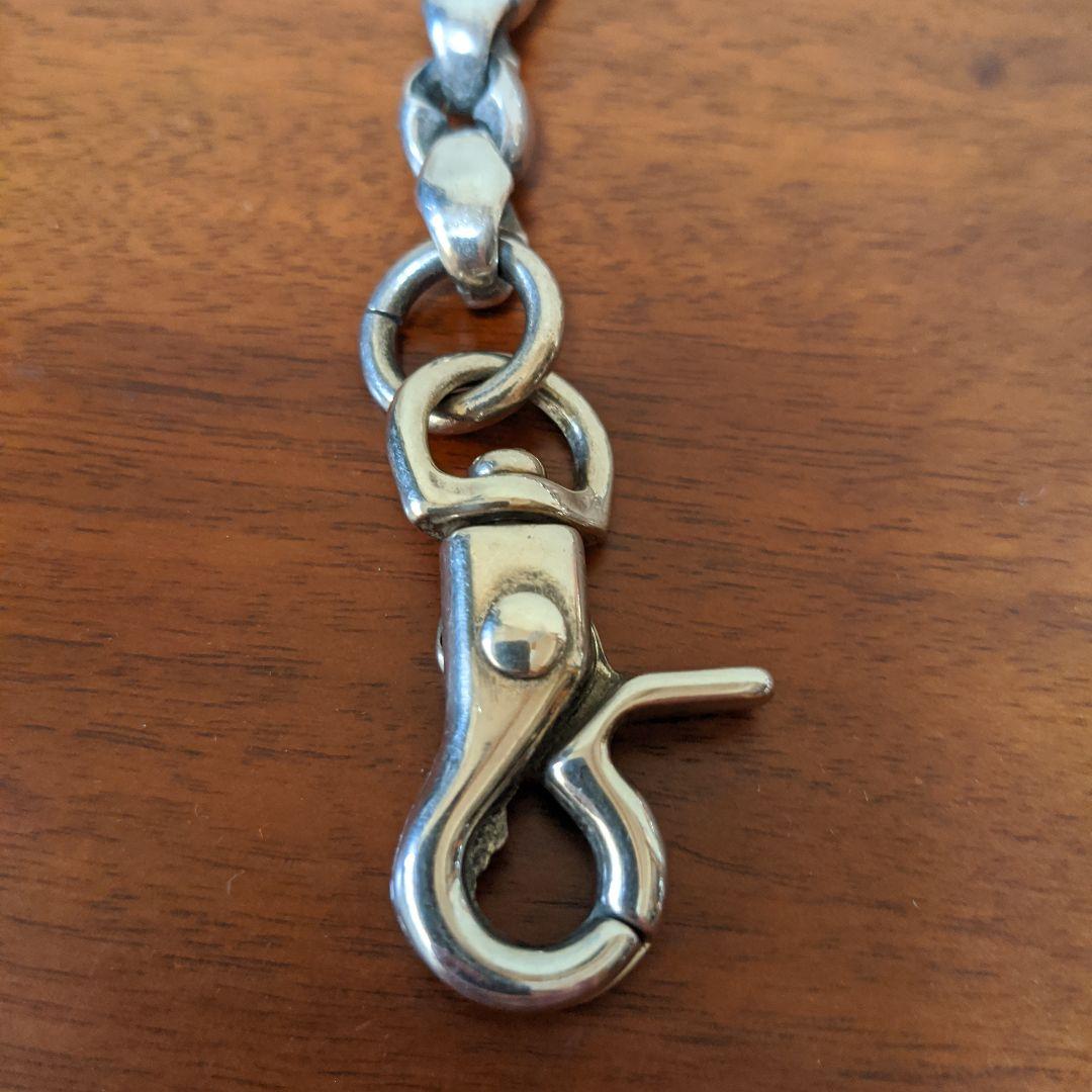 最終価格】日本製 シルバー925 厚塗コーティング　ウォレットチェーン